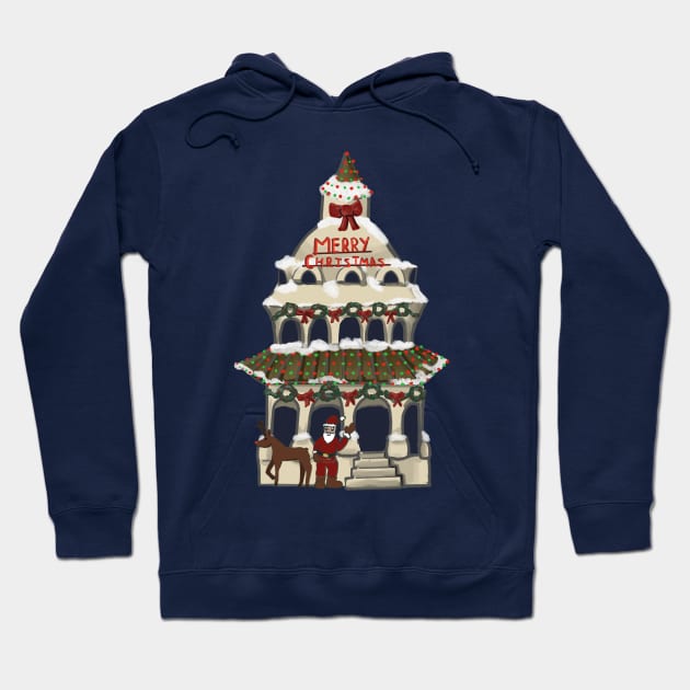 Christmas Town Gazebo Hoodie by BrittaniRose